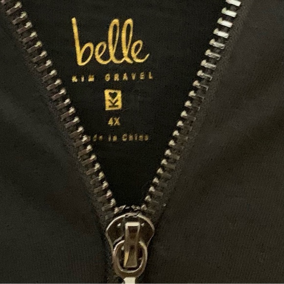 Belle by Kim Gravel Slub Knit Signature Zip Hoodie Sweatshirt
Black - Picture 2 of 5